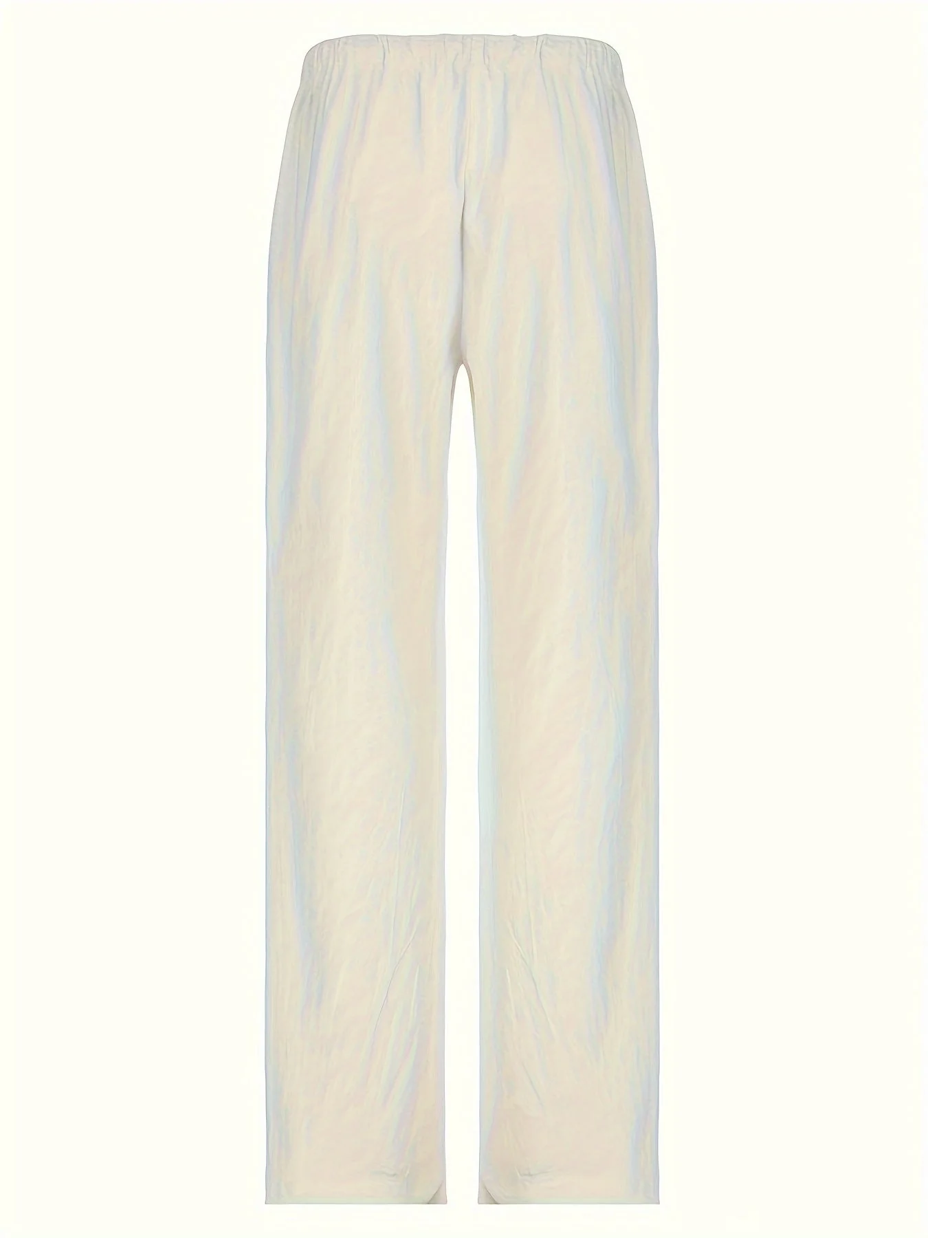Pantalon large décontracté femme taille haute à jambes droites pour look urbain chic - Image 10