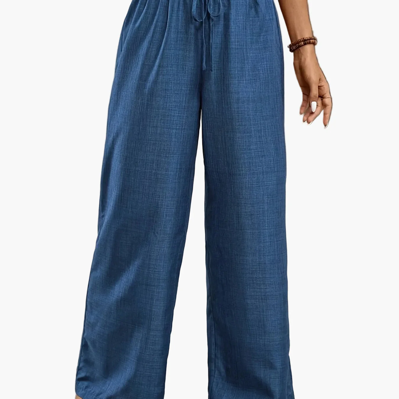 Pantalon large femme style décontracté élégant pour sorties et loisirs - Image 12