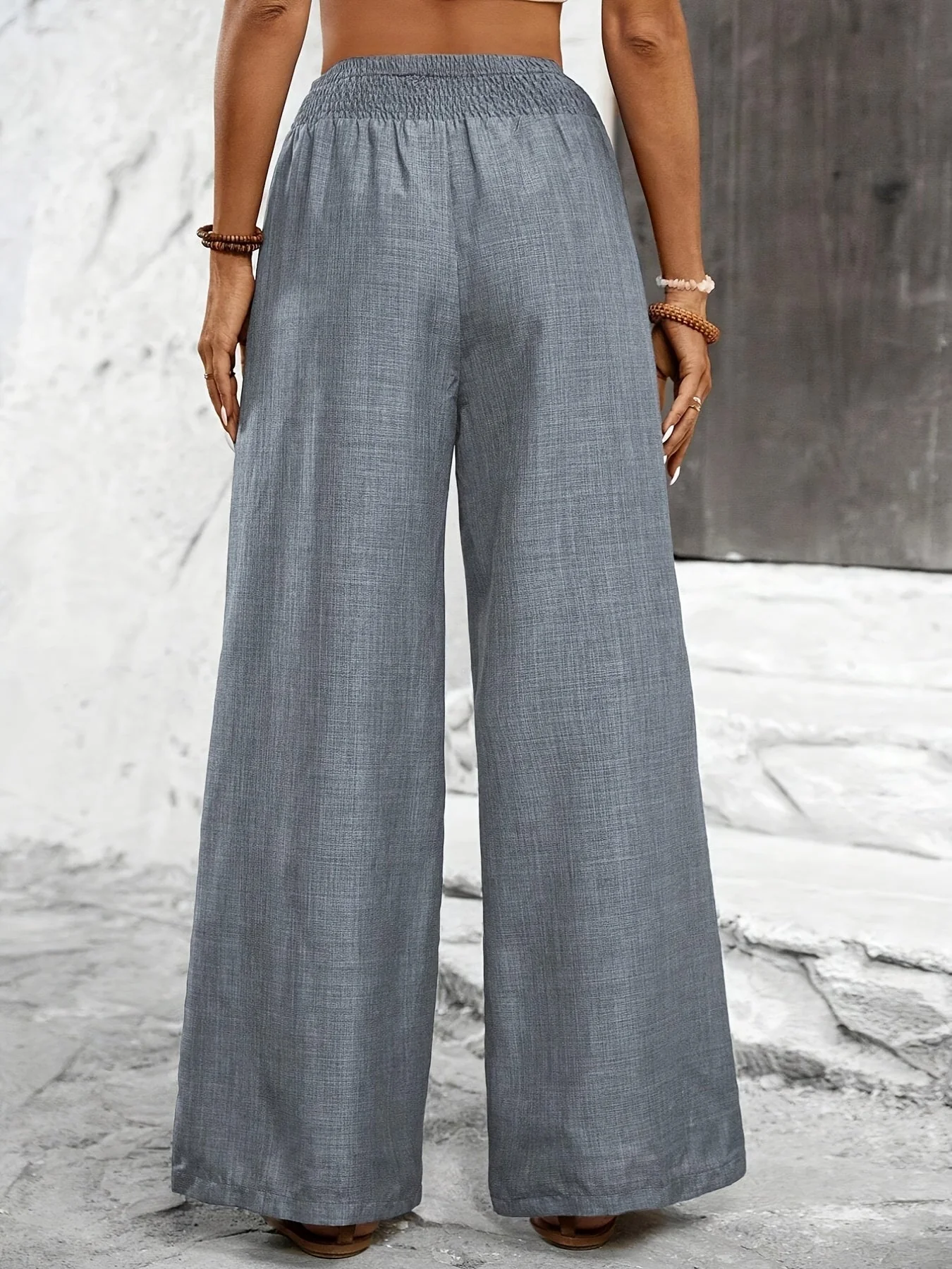 Pantalon large femme style décontracté élégant pour sorties et loisirs - Image 4