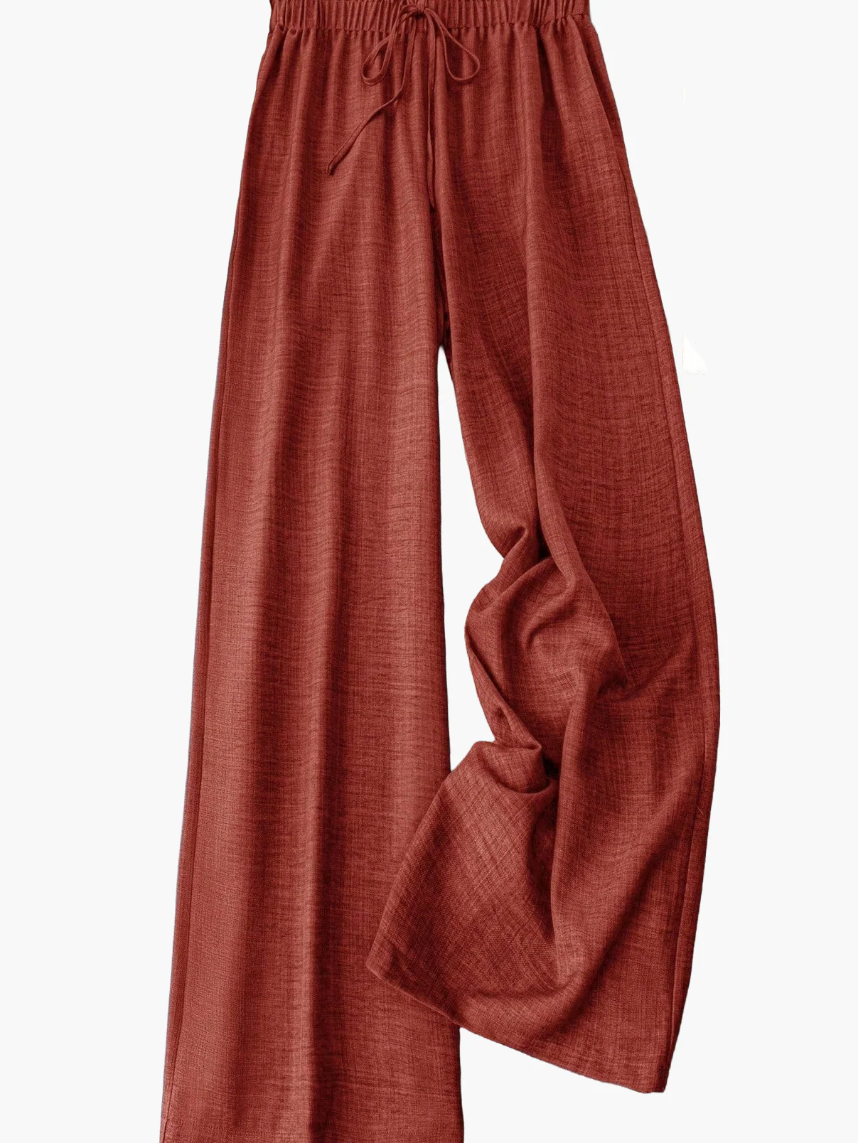 Pantalon large femme style décontracté à taille élastique – Idéal printemps et été - Image 11