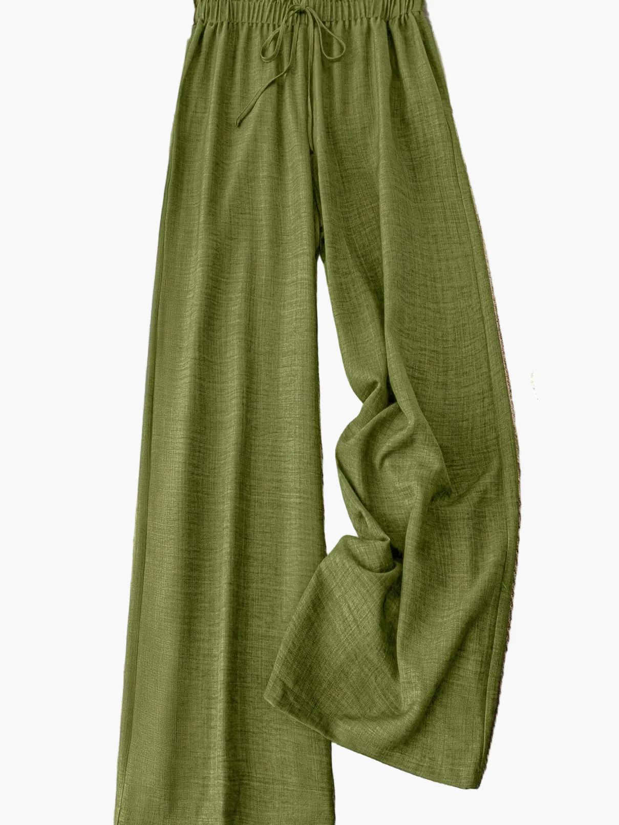 Pantalon large femme style décontracté à taille élastique – Idéal printemps et été - Image 9