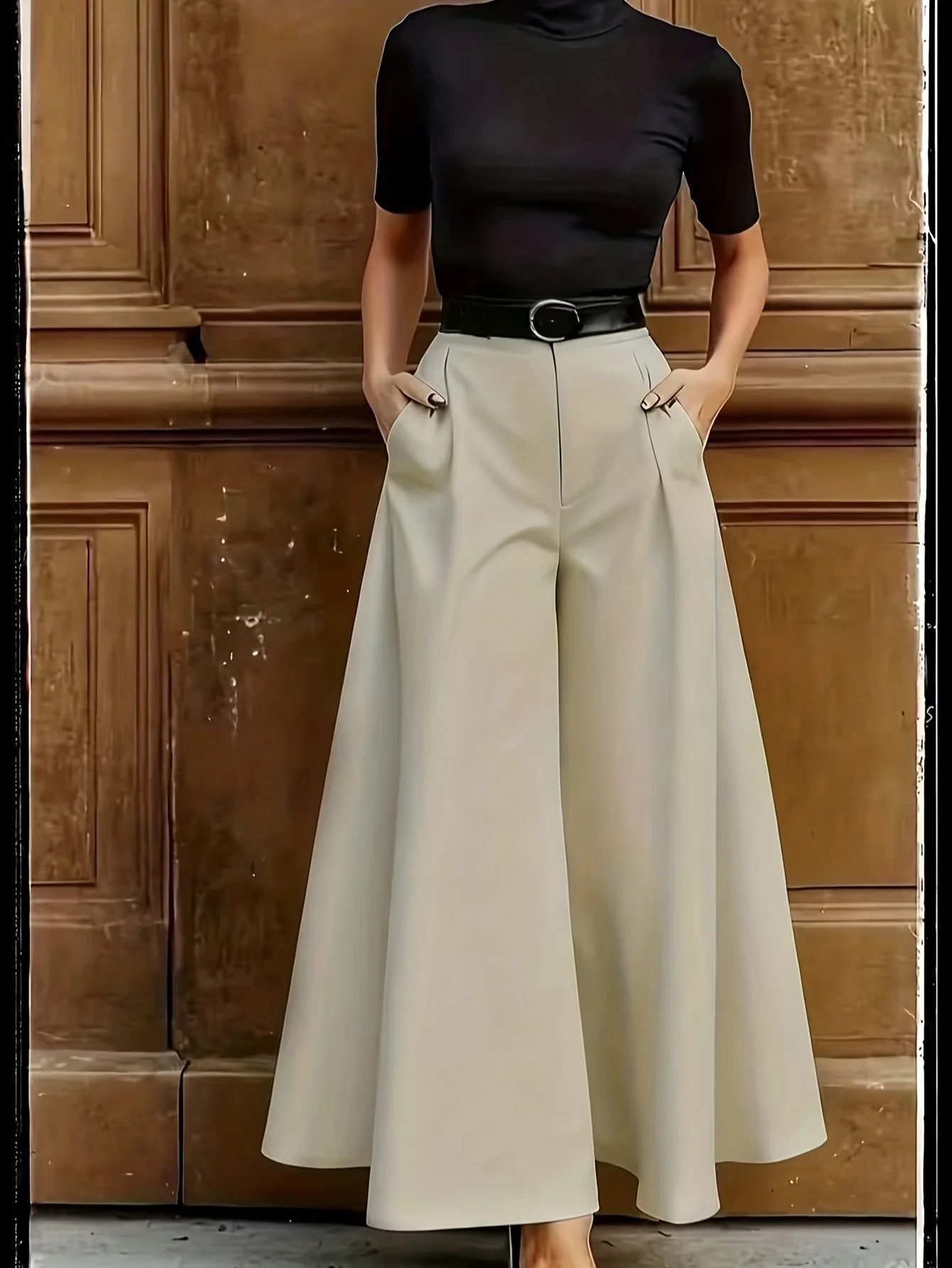 Pantalon large femme style élégant pour occasions formelles et quotidiennes - Image 2