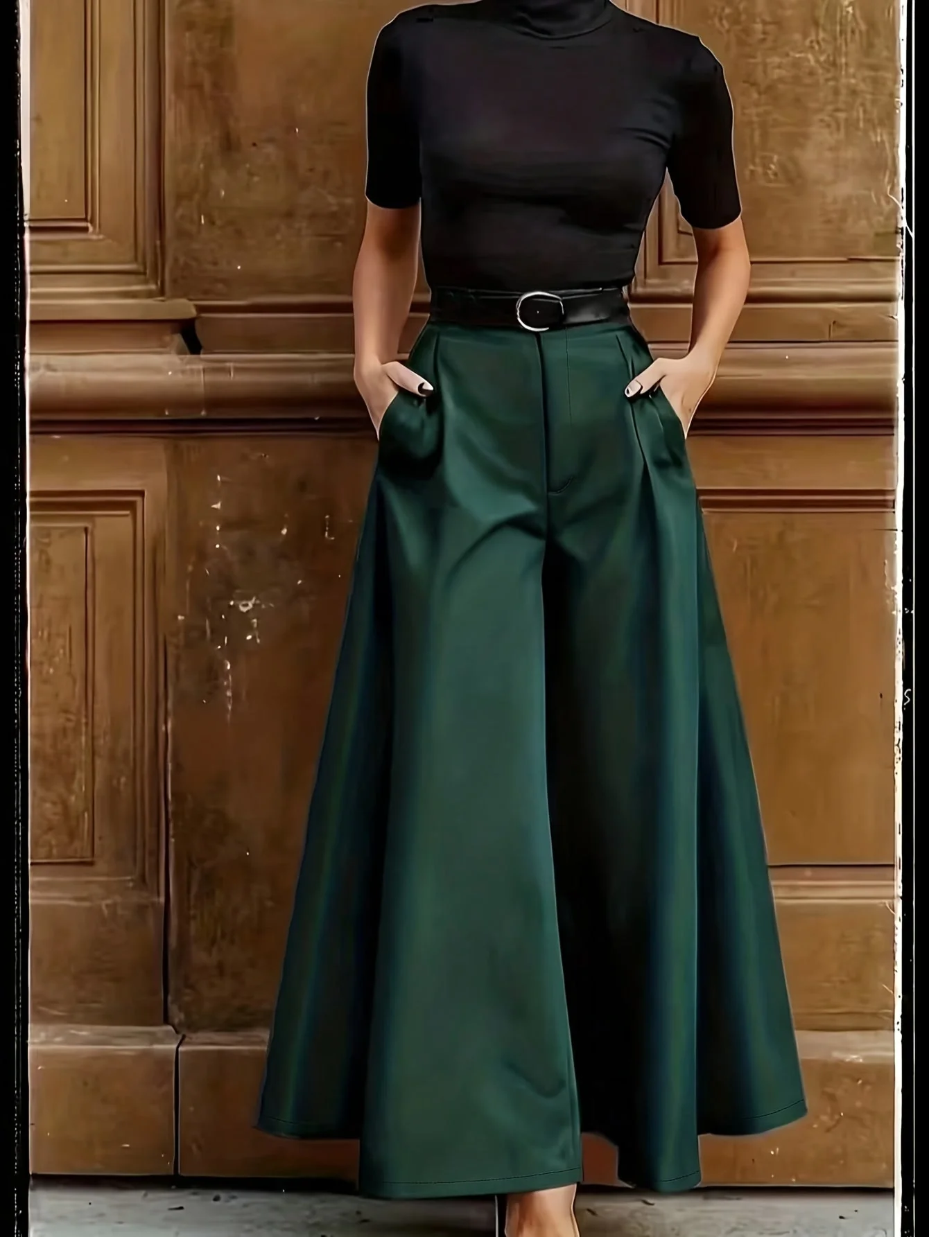 Pantalon large femme style élégant pour occasions formelles et quotidiennes - Image 5