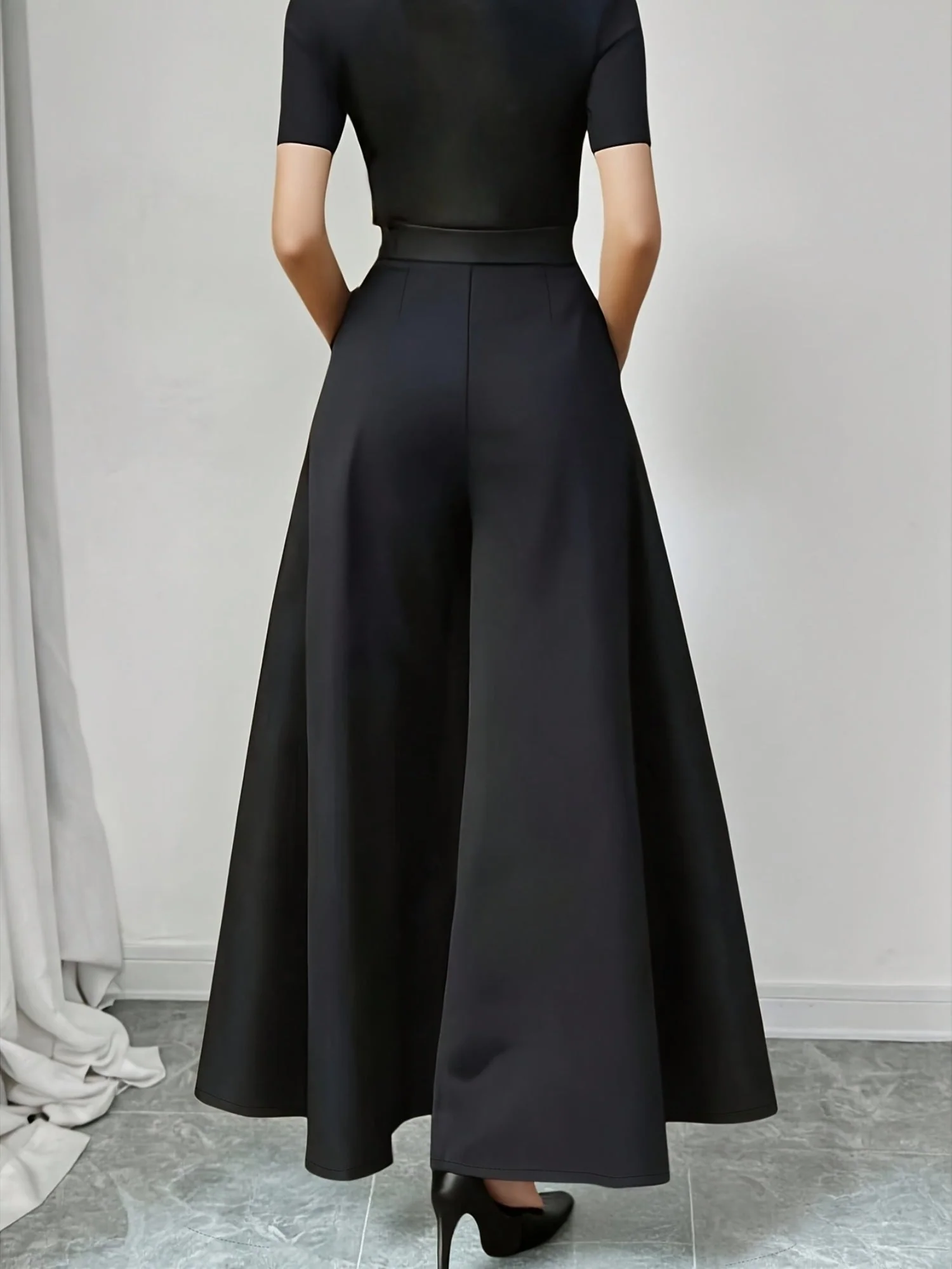Pantalon large femme style élégant pour occasions formelles et quotidiennes - Image 8