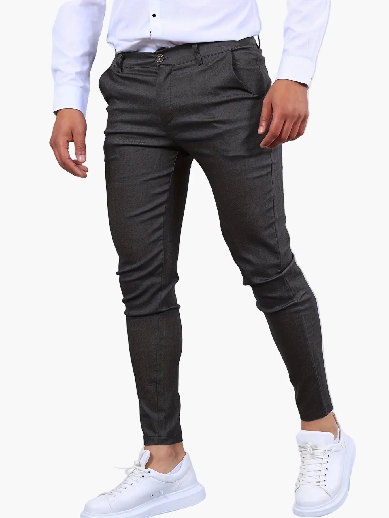Pantalon slim homme élégant pour affaires et bureau - Style moderne et ajusté - Image 6