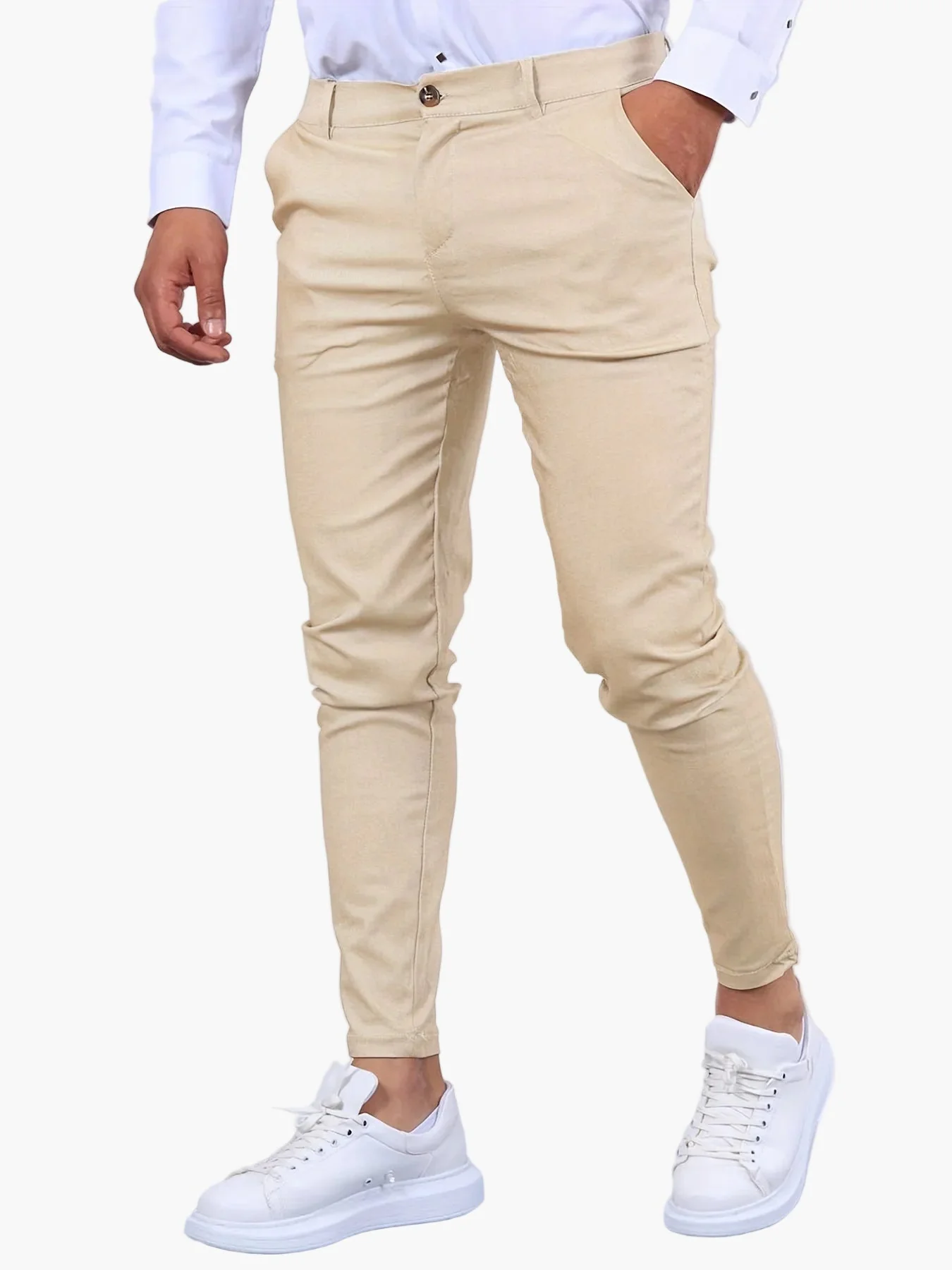 Pantalon slim homme élégant pour affaires et bureau - Style moderne et ajusté - Image 9