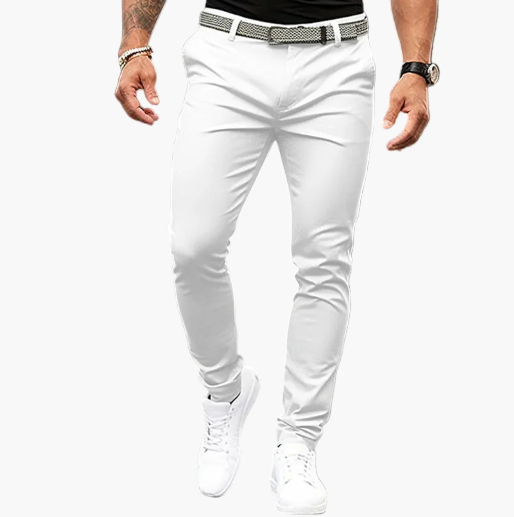 Pantalon slim homme élégant style décontracté chic pour toutes occasions - Image 3
