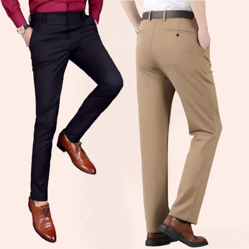 Pantalon stretch homme élégant style business et décontracté - Image 3