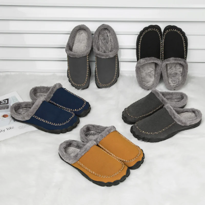 Pantoufles confort homme style mocassin intérieur extérieur semelle antidérapante - Image 9