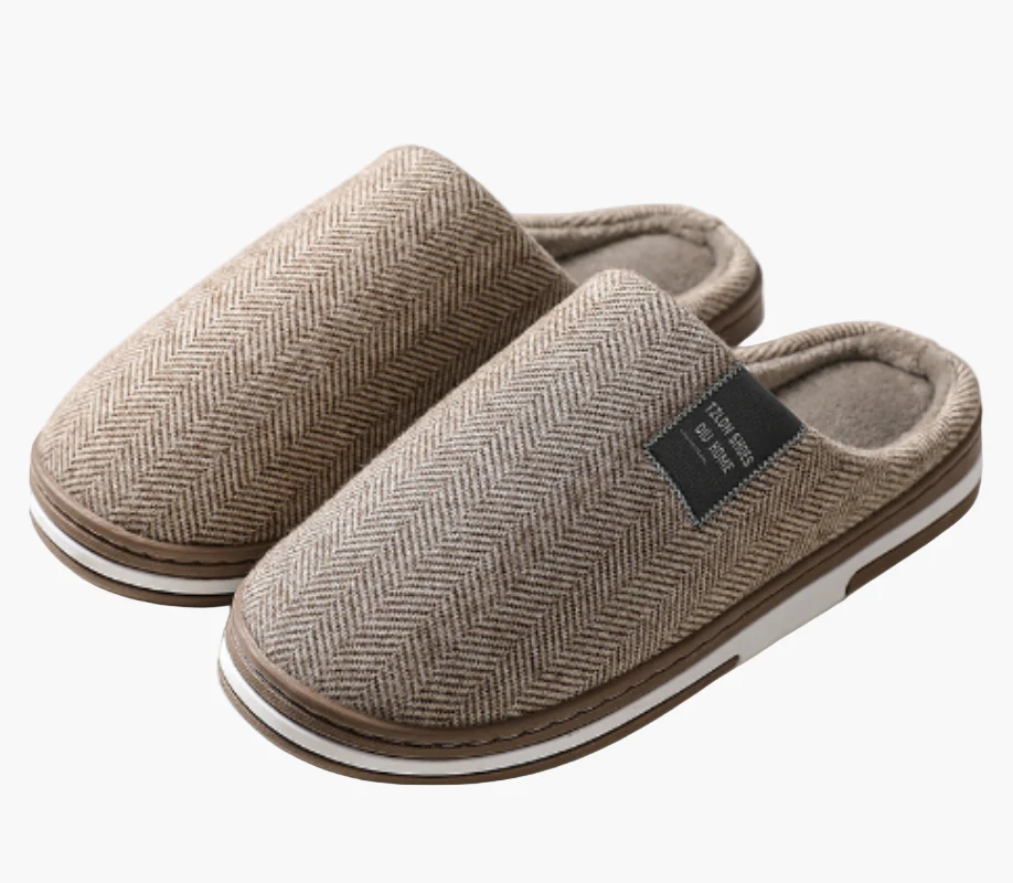 Pantoufles d'intérieur style moderne pour hommes – confort antidérapant et chaleur - Image 4