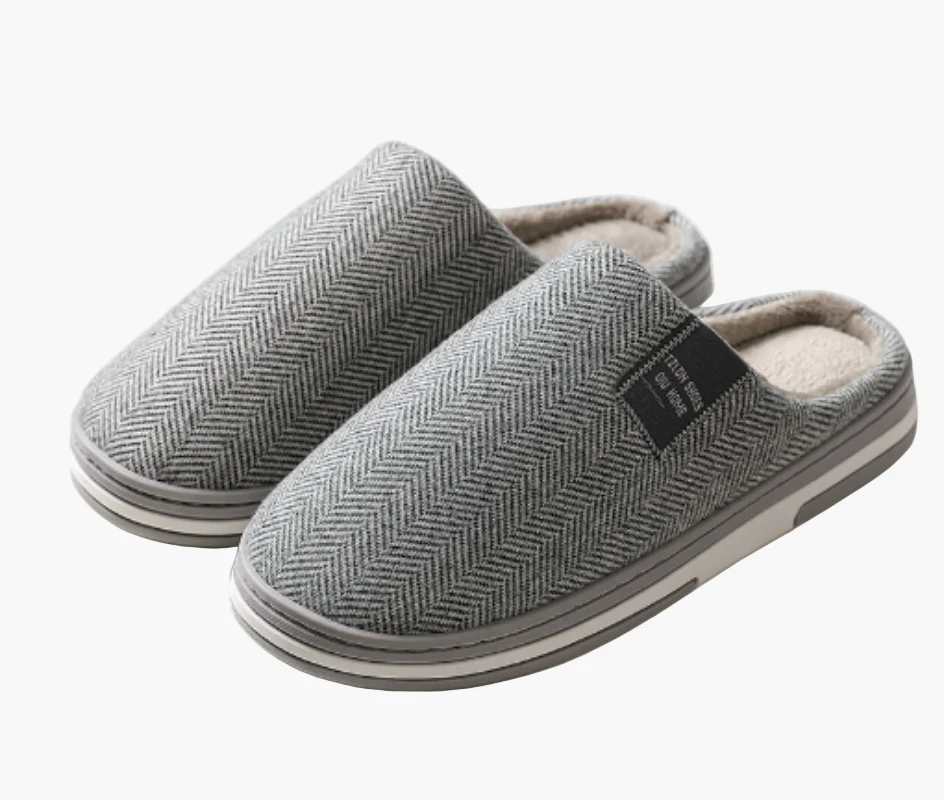 Pantoufles d'intérieur style moderne pour hommes – confort antidérapant et chaleur - Image 5