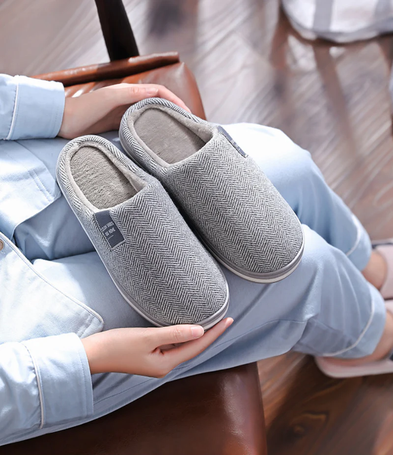 Pantoufles d'intérieur style moderne pour hommes – confort antidérapant et chaleur - Image 6