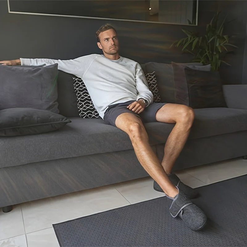 Pantoufles montantes confort à scratch pour homme – Style classique et maintien optimal - Image 10