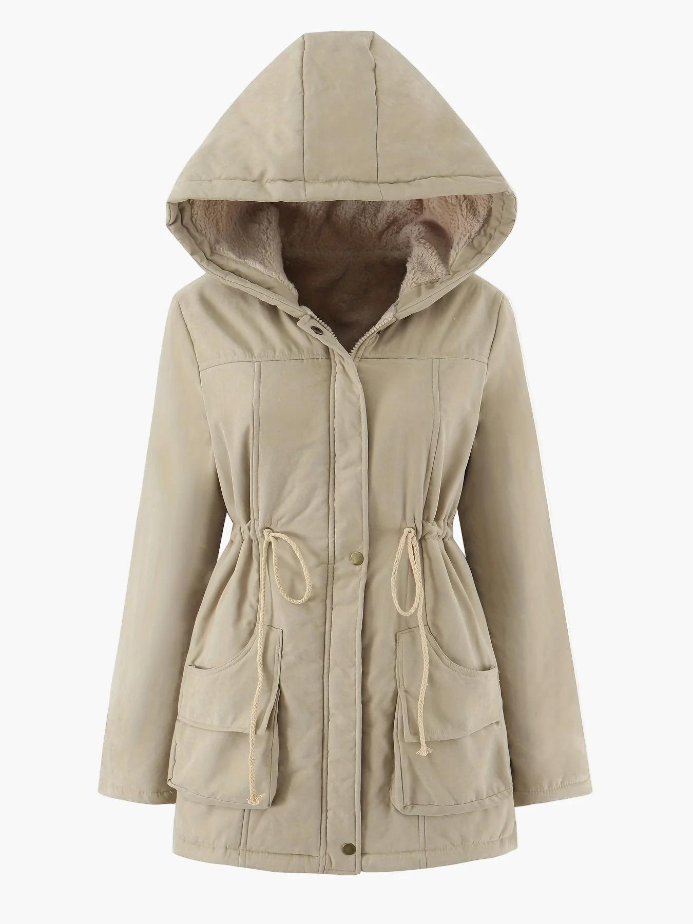 Parka femme à capuche style décontracté pour l'hiver - Image 3