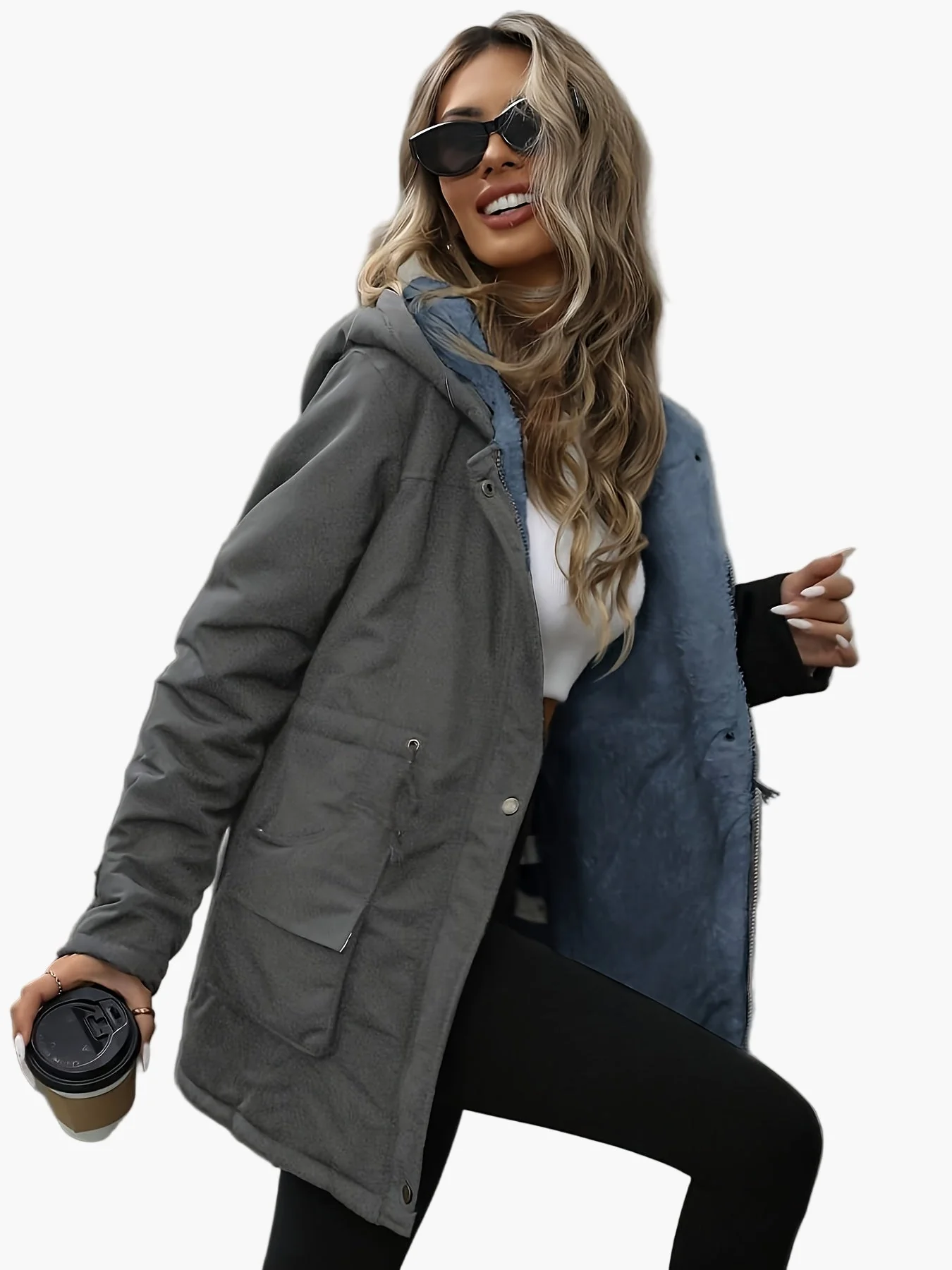 Parka femme à capuche style décontracté pour l'hiver - Image 5
