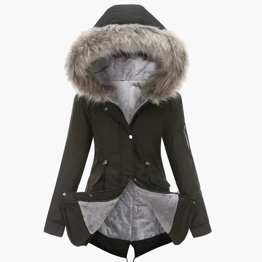 Parka d'hiver à capuche pour femme – Style élégant et chaud pour l'hiver - Image 3