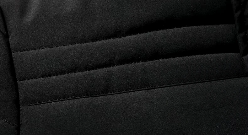 Parka d'hiver homme à capuche doublée polaire style urbain chaud et imperméable - Image 3