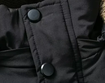 Parka d'hiver homme à capuche doublée polaire style urbain chaud et imperméable - Image 8