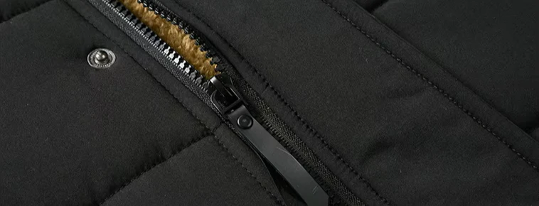 Parka d'hiver homme à capuche doublée polaire style urbain chaud et imperméable - Image 9