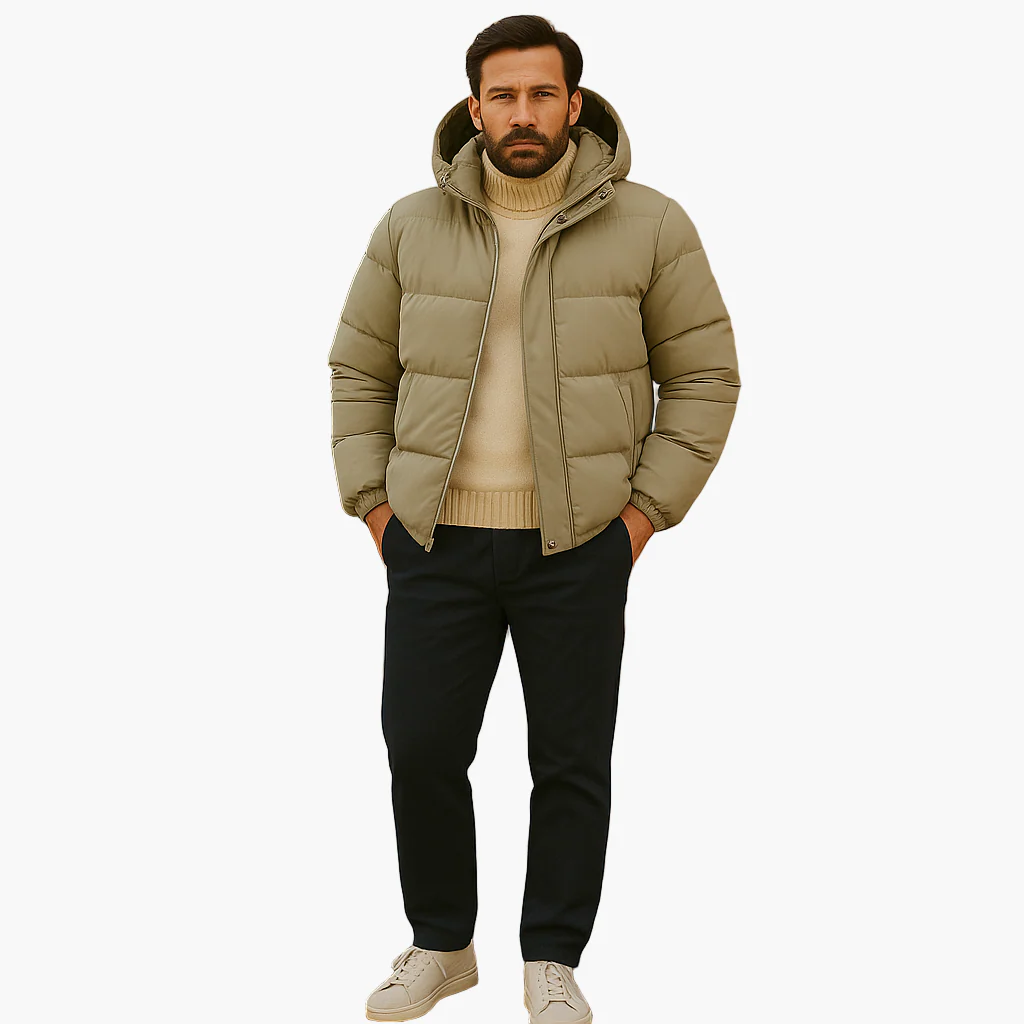 Parka matelassée à capuche pour homme - Style urbain et protection hiver - Image 10