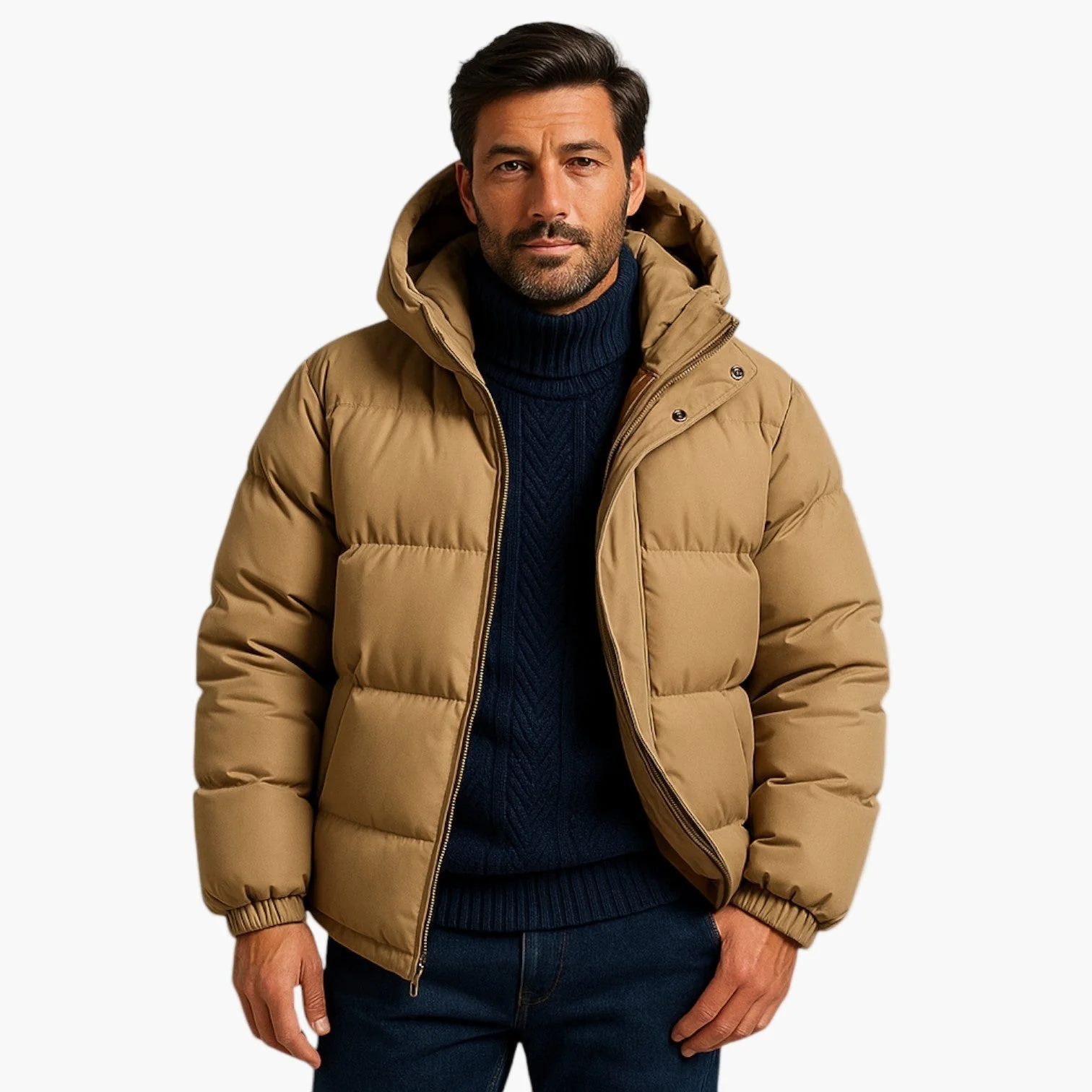 Parka matelassée à capuche pour homme - Style urbain et protection hiver - Image 11
