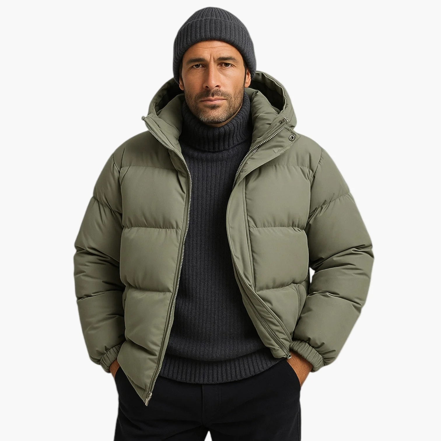 Parka matelassée à capuche pour homme - Style urbain et protection hiver - Image 16