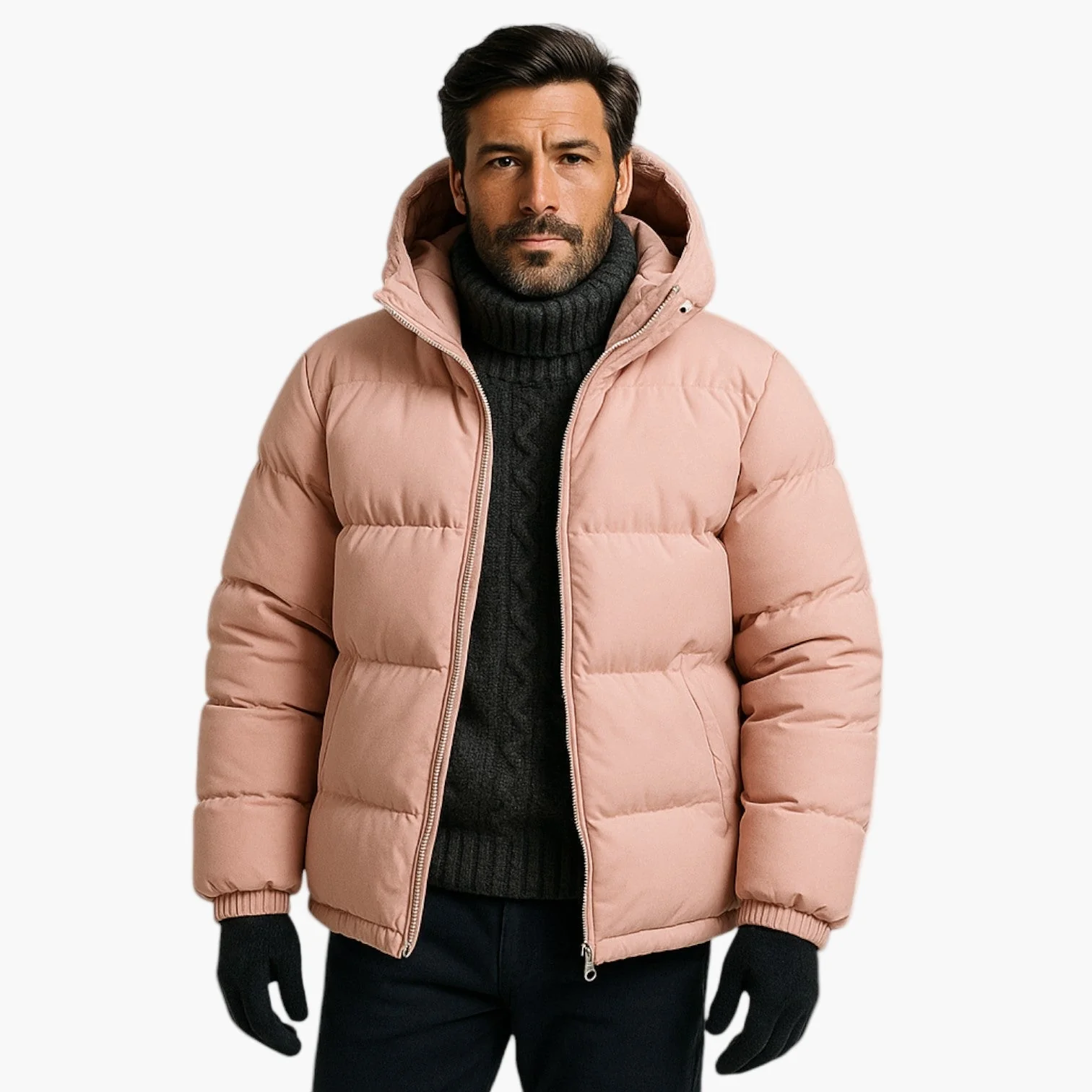 Parka matelassée à capuche pour homme - Style urbain et protection hiver - Image 7