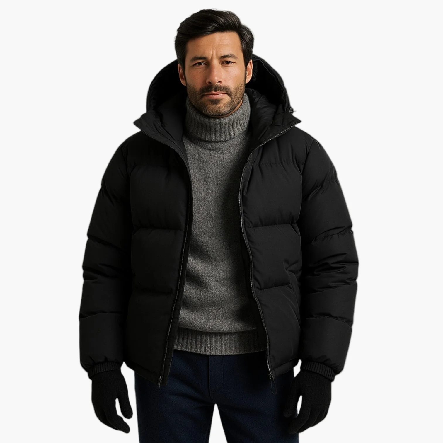Parka matelassée à capuche pour homme - Style urbain et protection hiver - Image 9