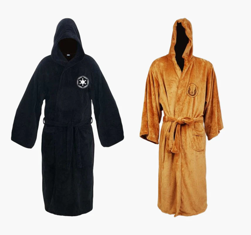Peignoir à Capuche Style Jedi pour Hommes – Déguisement Cosplay et Loungewear Geek - Image 2