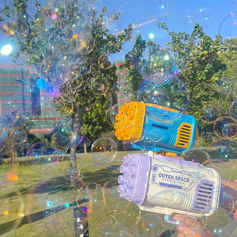 Pistolet à Bulles Bazooka – 69 Trous, Jouet pour Enfants - Image 3