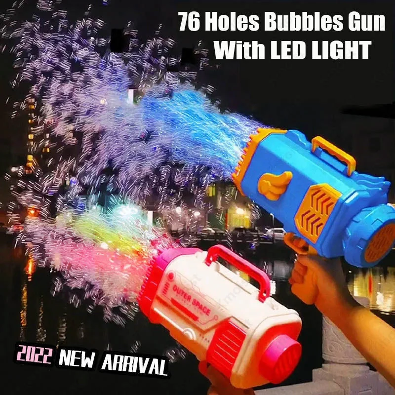 Pistolet à Bulles Bazooka – 69 Trous, Jouet pour Enfants - Image 4
