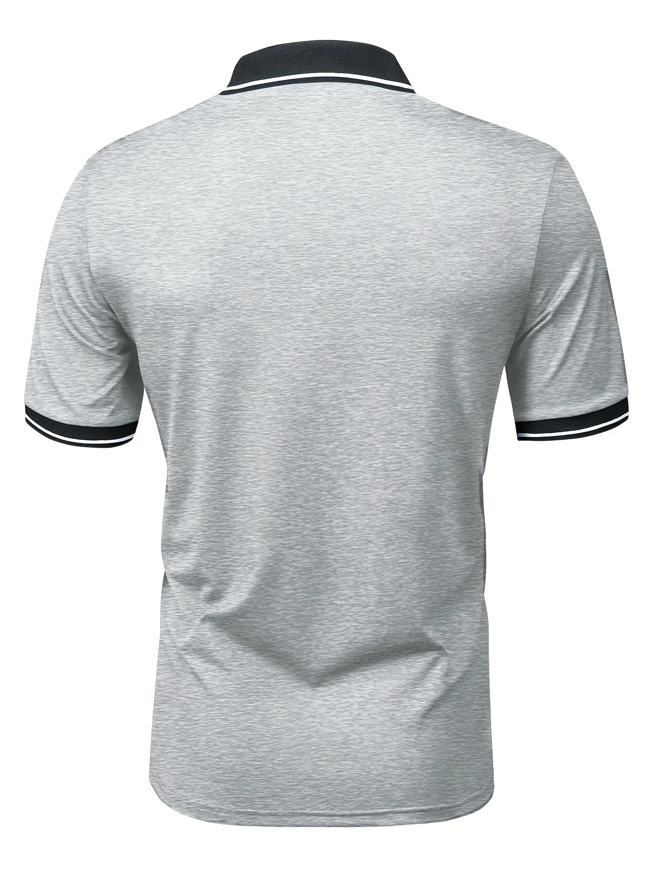 Polo décontracté pour homme à col contrastant – Style moderne et polyvalent - Image 9