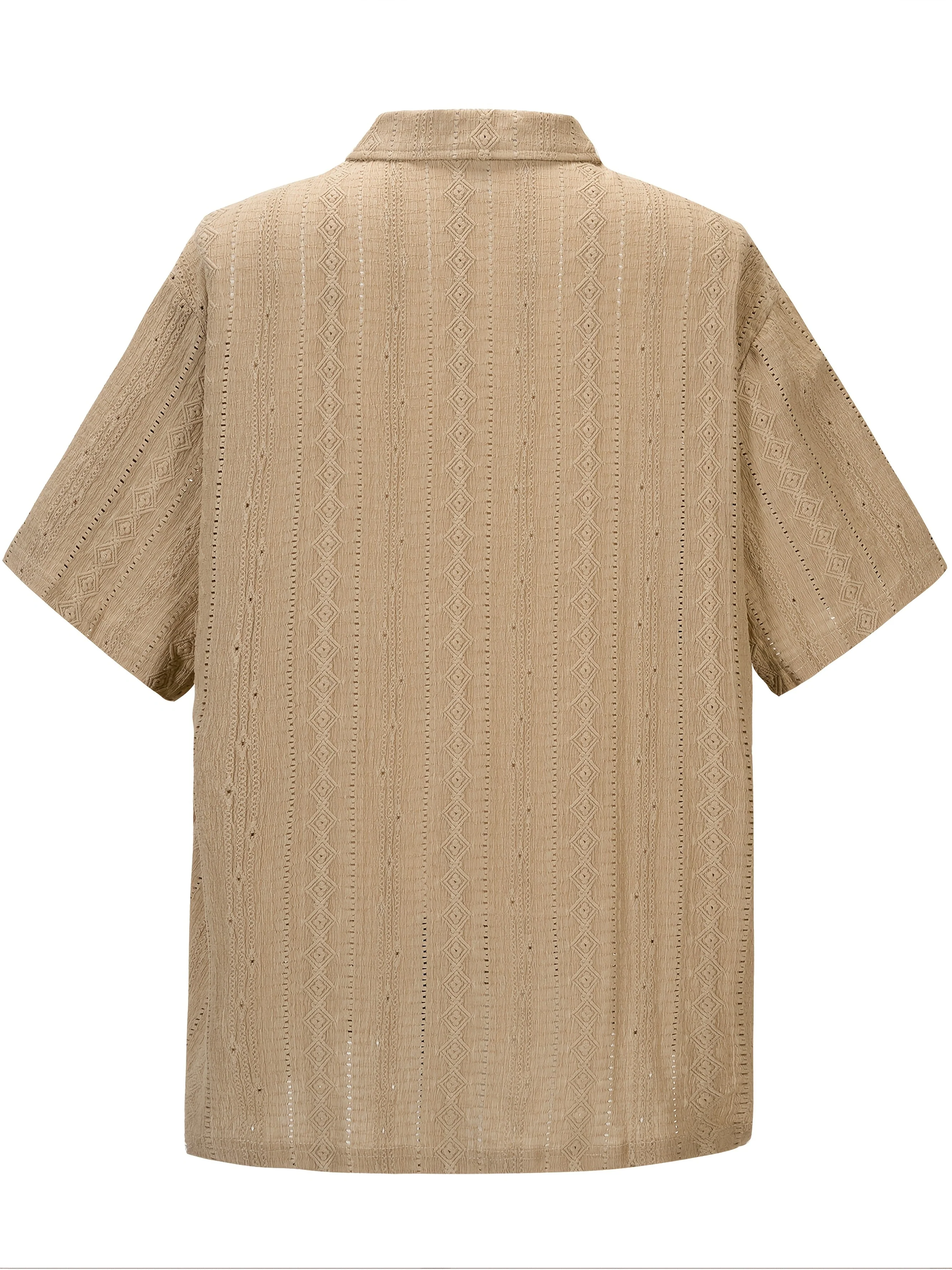 Polo décontracté pour homme style rétro tricoté été grande taille - Image 3