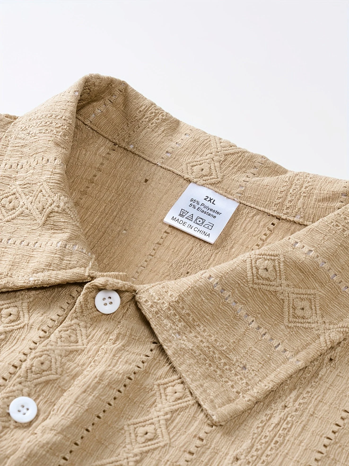 Polo décontracté pour homme style rétro tricoté été grande taille - Image 4