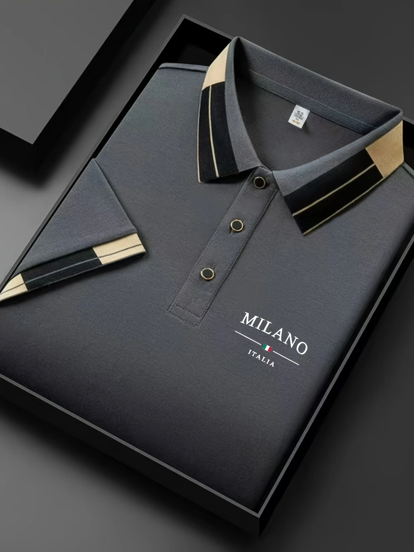 Polo homme élégant style italien MILANO pour look casual chic - Image 2