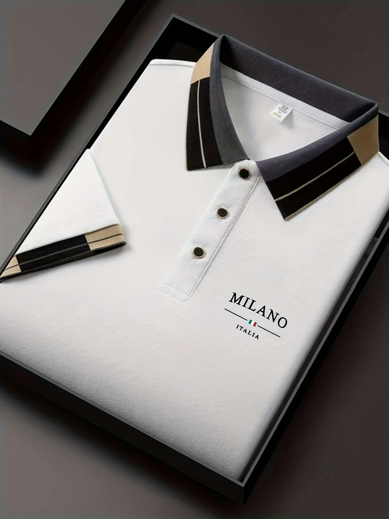 Polo homme élégant style italien MILANO pour look casual chic - Image 4