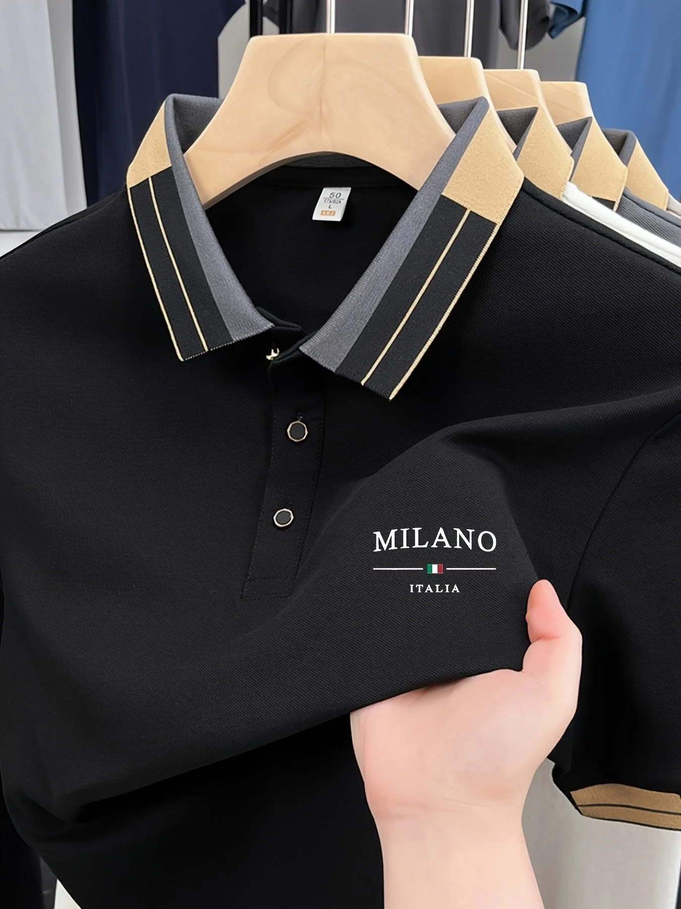 Polo homme élégant style italien MILANO pour look casual chic - Image 6
