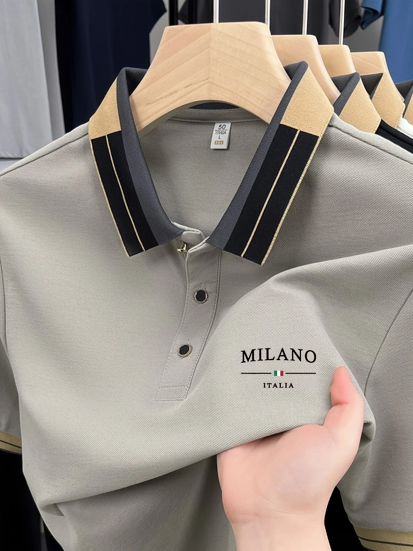Polo homme élégant style italien MILANO pour look casual chic - Image 8