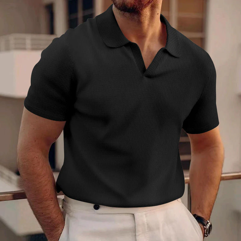 Polo homme manches courtes style slim chic décontracté été - Image 11