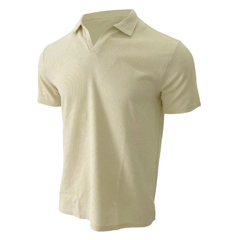 Polo homme manches courtes style slim chic décontracté été - Image 3