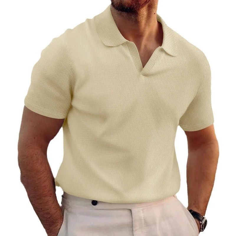 Polo homme manches courtes style slim chic décontracté été - Image 4