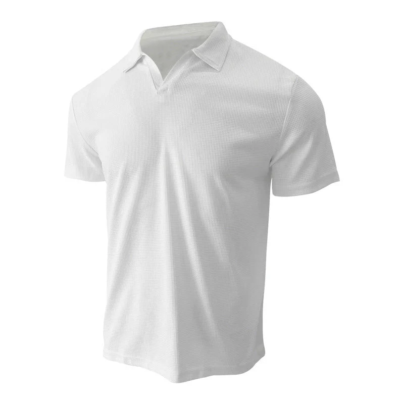 Polo homme manches courtes style slim chic décontracté été - Image 5