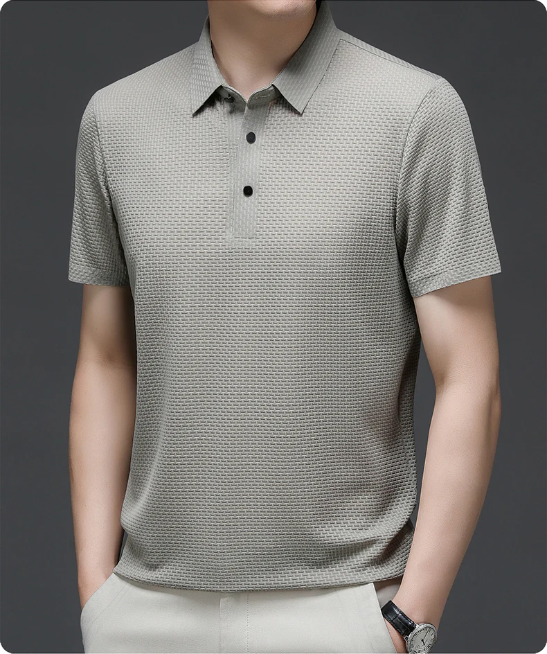 Polo Homme Style Moderne Respirant pour Été – Look Élégant et Décontracté - Image 13