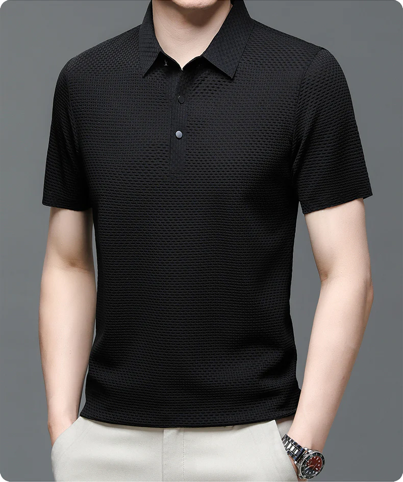 Polo Homme Style Moderne Respirant pour Été – Look Élégant et Décontracté - Image 9