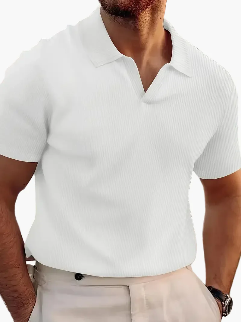Polo à manches courtes style décontracté pour homme – Élégance et confort quotidien - Image 5