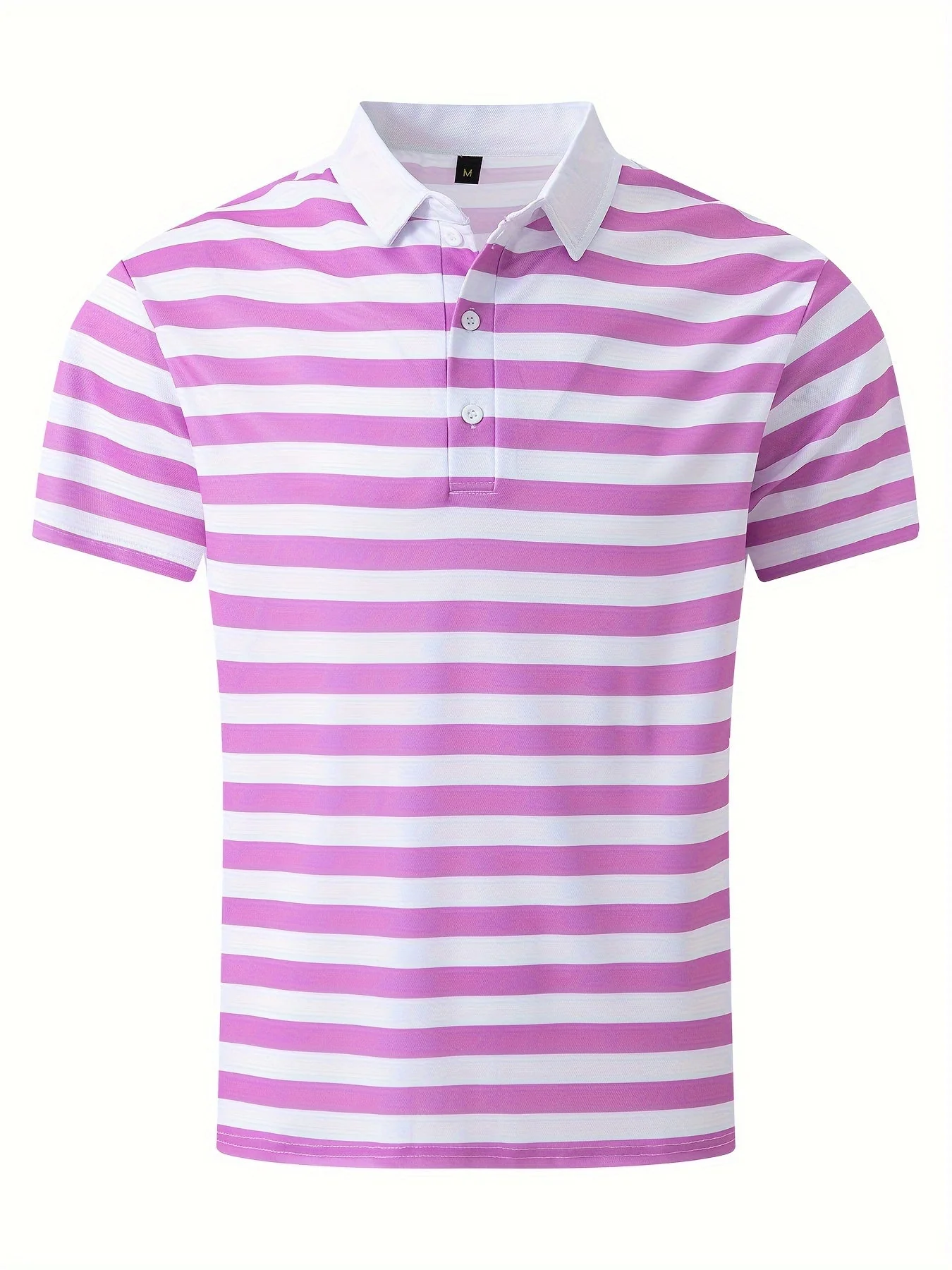 Polo marin à rayures homme style casual pour l'été - Image 9