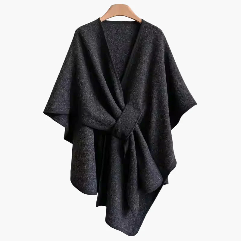 Poncho-Écharpe Femme Élégant Style Décontracté Polyvalent - Image 12