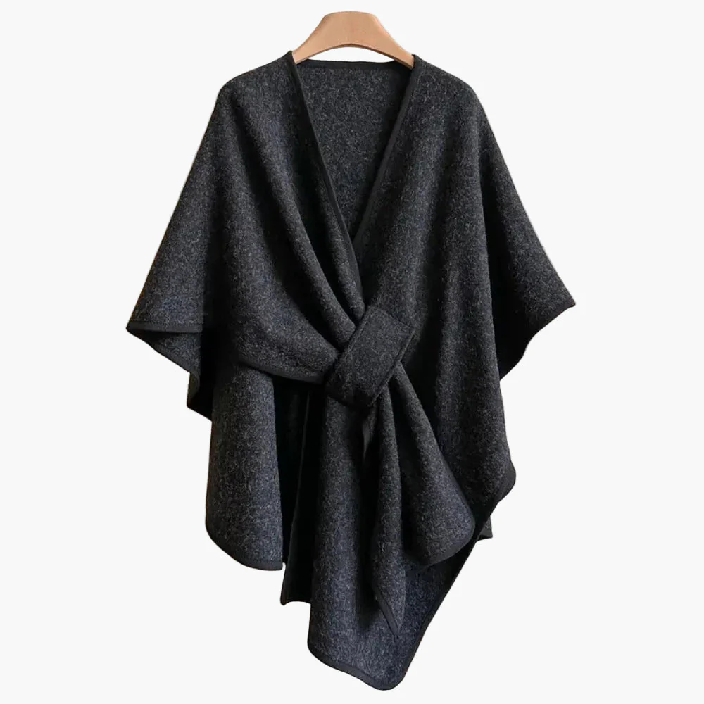 Poncho-Écharpe Femme Élégant Style Décontracté Polyvalent - Image 6