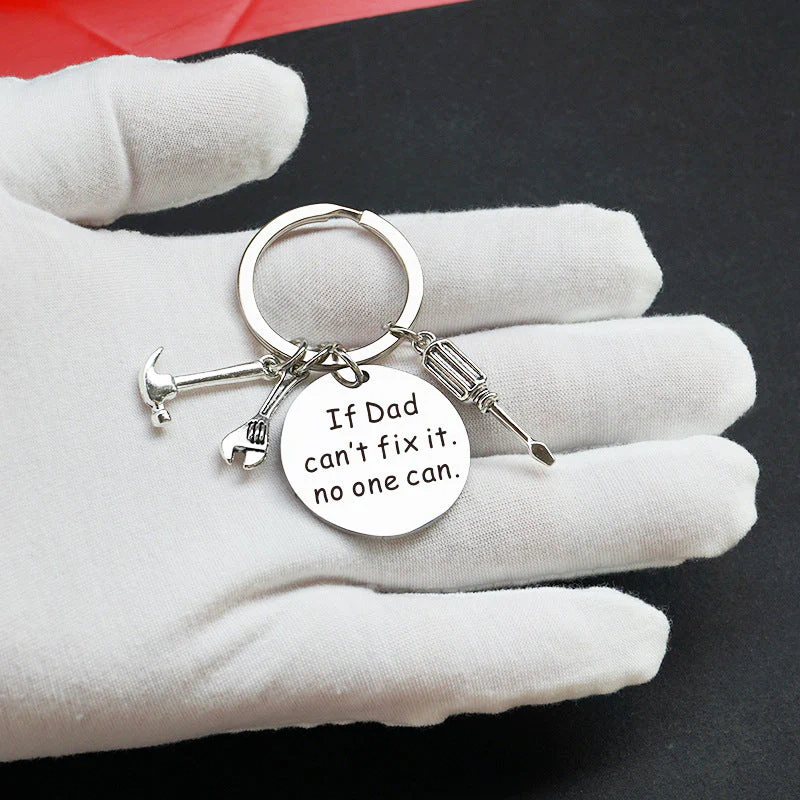 Porte-clés homme style papa bricoleur avec message personnalisé – Cadeau fête des pères - Image 3