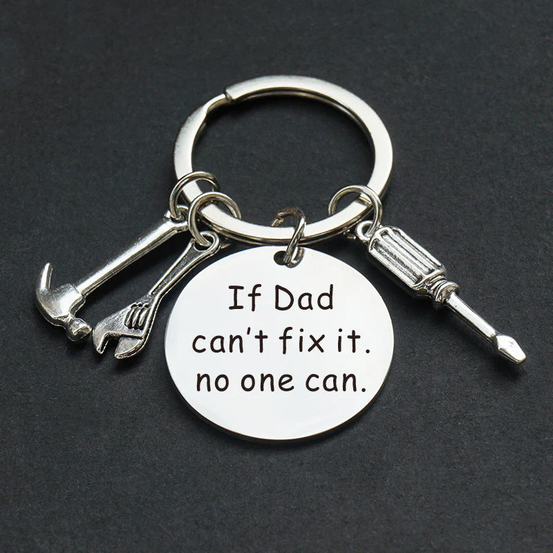 Porte-clés homme style papa bricoleur avec message personnalisé – Cadeau fête des pères - Image 4